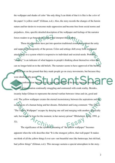 The Yellow Wallpaper by Perkins Gilman