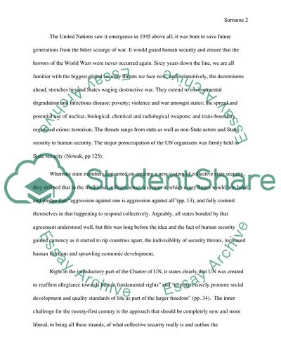 Global Security Has Evidently Hindered the Enjoyments of Human Rights