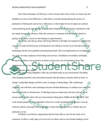 Human Resource Management Practice