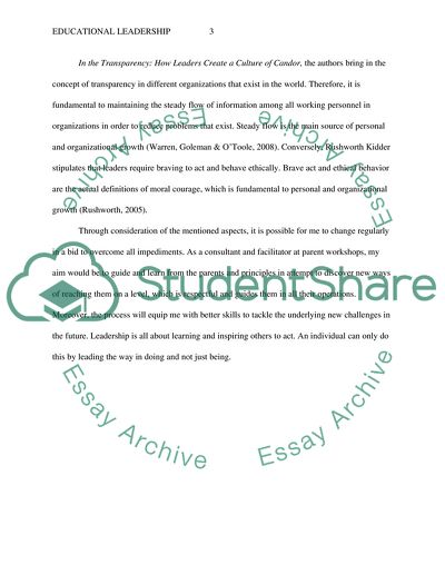 Educational Leadership