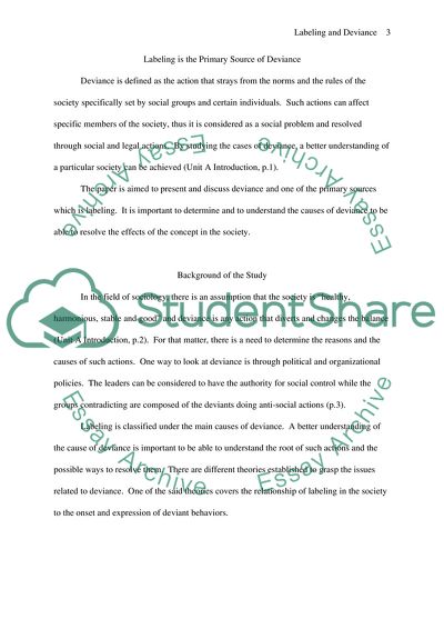 Labeling Is the Primary Source of Deviance