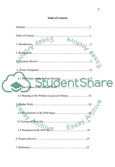 The Development of the Website