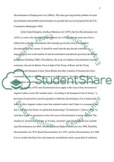 Research Essay Proposal Example The Law On Race Discrimination Has Undergone Transformation Over The Last Years Due To A Health Essay also English Essay Sample The Law On Race Discrimination Has Undergone Transformation Over The Short Essays In English