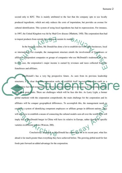 Analysz the case using envirmental factor