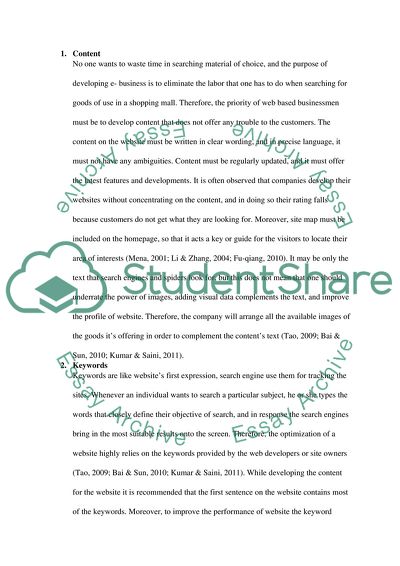 Planning and Implementing an E-Business Provision