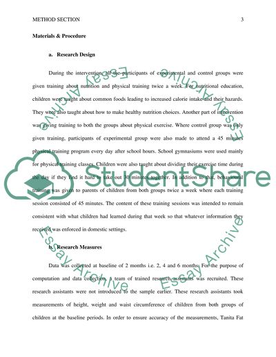 Applied Research Of Obese Parents And Overweight Children