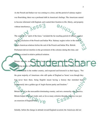 Events That Led to the Revolutionary War