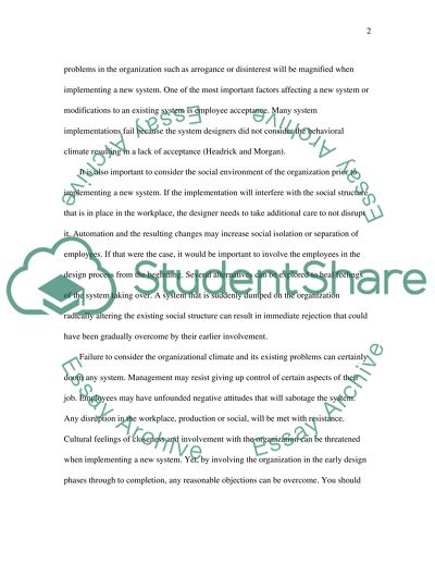 Considering the Climate of the IT System