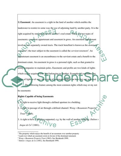 The Law Relating to Appurtenant Rights over Freehold Land