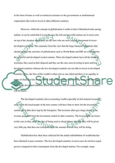 Why Does Globalization Generate Winners and Losers