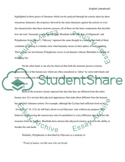 The Epic of Gilgamesh and The Odyssey by Homer