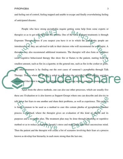 Evaluating the Experience of Overcoming Pyrophobia