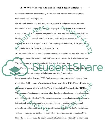 The Internet and the World Wide Web