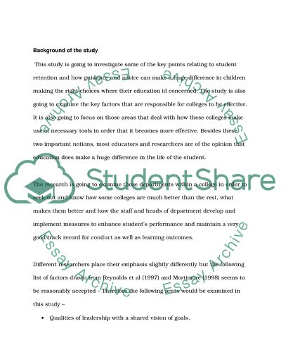 The impact of advice and guidance on student retention at college of further education