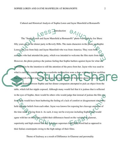 Cultural and Historical Analysis of Sophia Loren and Jayne Mansfield at Romanoffs