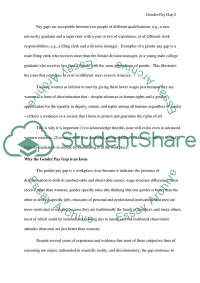 Gender Pay Gap: A Discussion