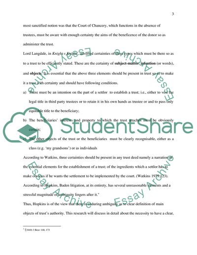 Continuing Uncertainty as to Certainty of Objects of Trusts Powers