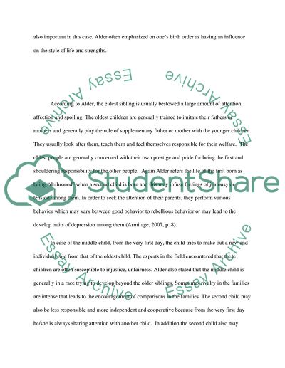 The Number of Siblings and their Position in the Family