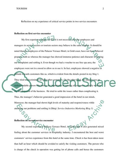 Critical Service Points in the Service Encounters