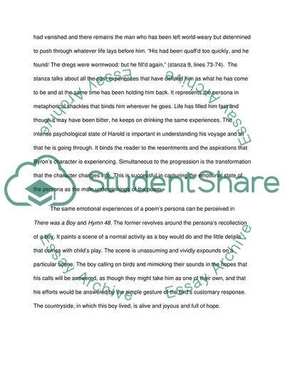 Significance of Intense Psychological States in Romantic Texts