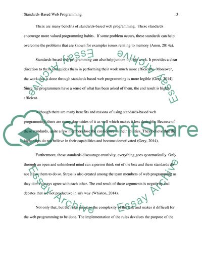 Is Standards Based Web Programming Overrated