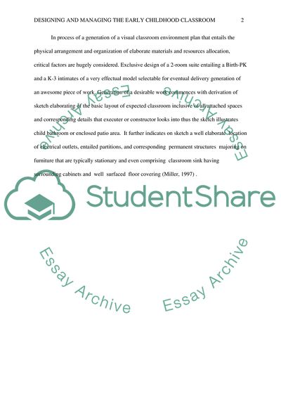 Designing and Managing the Early Childhood Classroom