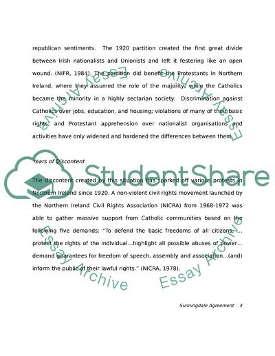 Sunningdale Agreement