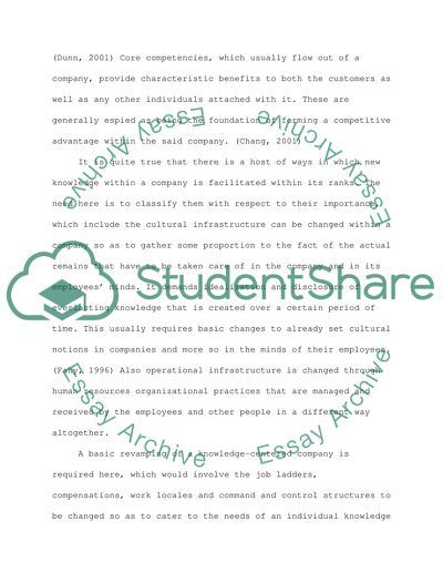 Ways in Which New Knowledge within a Company is Facilitated