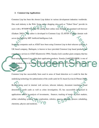 Common Lisp Implementations and Applications