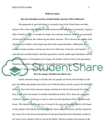 How the Immediate and the Extended Family Structure will be Influenced