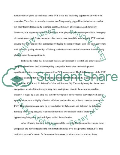 Marketing Manager of the PVT