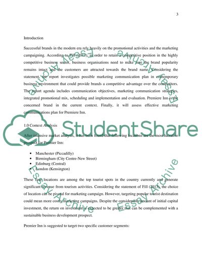 Marketing Communications Plan