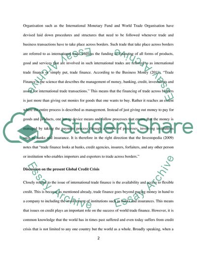 Law Relating to Payment and Trade Finance