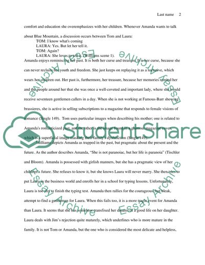 Character Analysis Paper