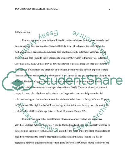 Violence in Films and Children Aggressive Behavior