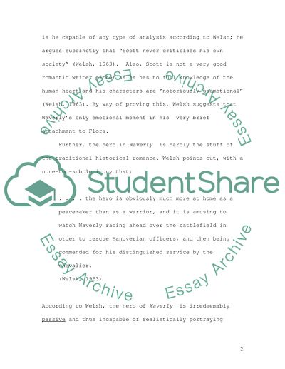 Surpassing the Passive Hero in Waverly by Sir Walter Scott