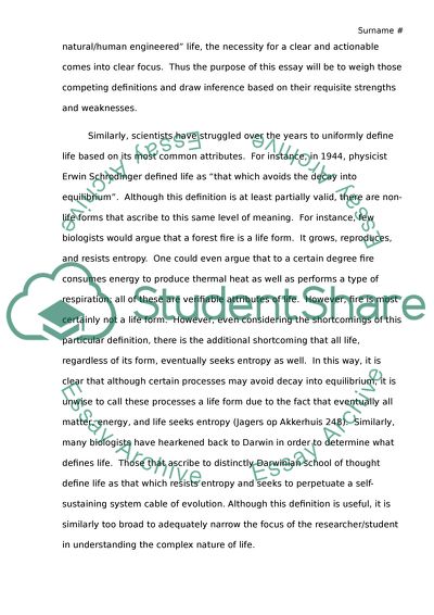 Life as a function of biological definitions