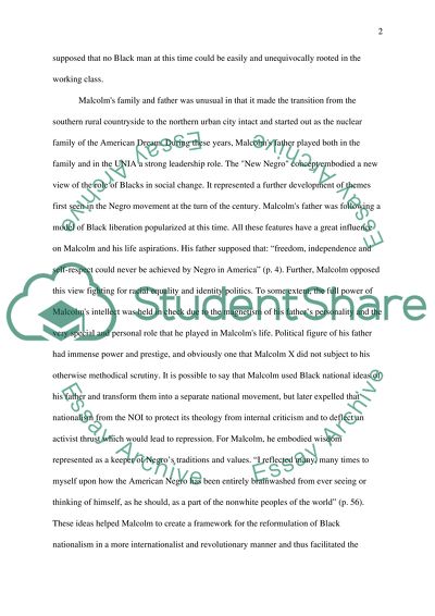 National Leader Malcolm X