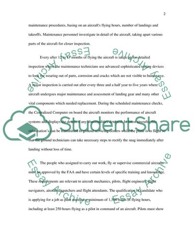 Airline Maintenance Program in the United States
