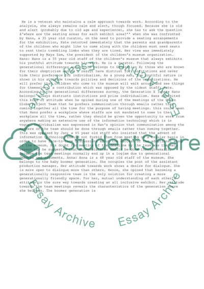 The Personality and Traits of the Various Members of the Staff of the Green Globe Team