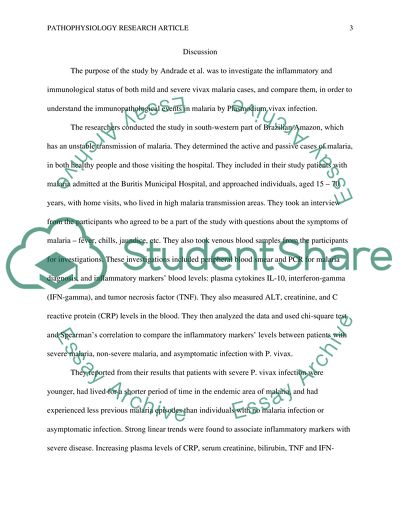Describe and then critically analyze a recently published pathophysiology research article
