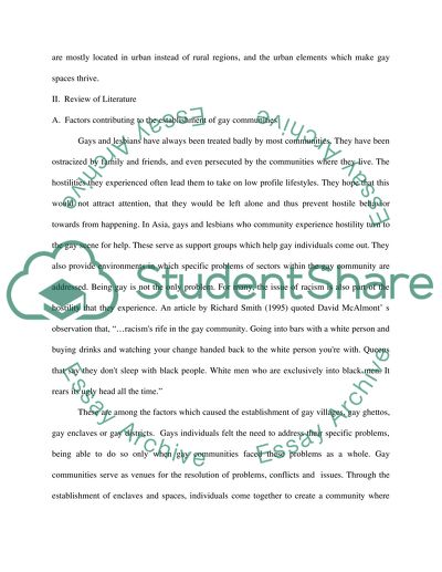 The Rise and Development of Queer Urban Spaces