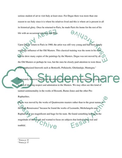 Edgar Degas Biography