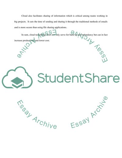 Cloud-based information services