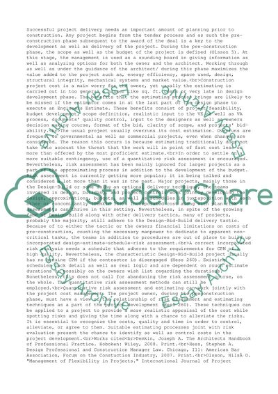 Owners Perspective During Preconstruction