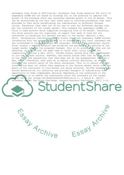 Levendary Case Study