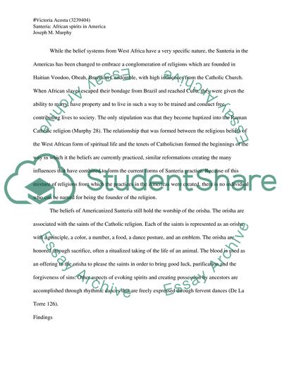 Santeria - African Spirits in America