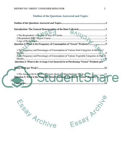 Green Consumer Behavior Analysis