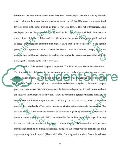 Economic Race and Gender