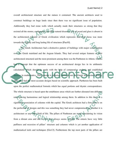 Architectural Complexes - Parthenon in Athens and Colosseum in Rome